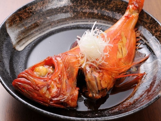 【部屋食】金目鯛の姿煮・船盛・富士ノ国豚の陶板焼き　地産地消堪能プラン